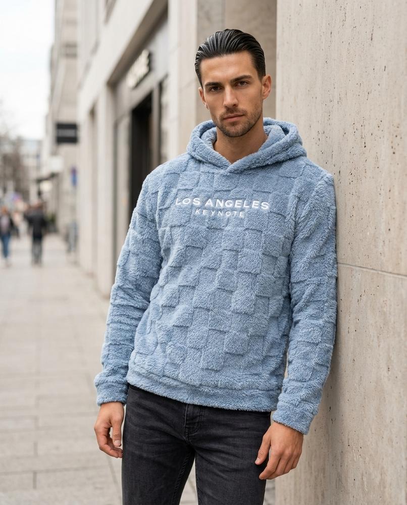 Men's Hoodie – Ausek, Fleece lining, Textured fabric – Tilly Outlet