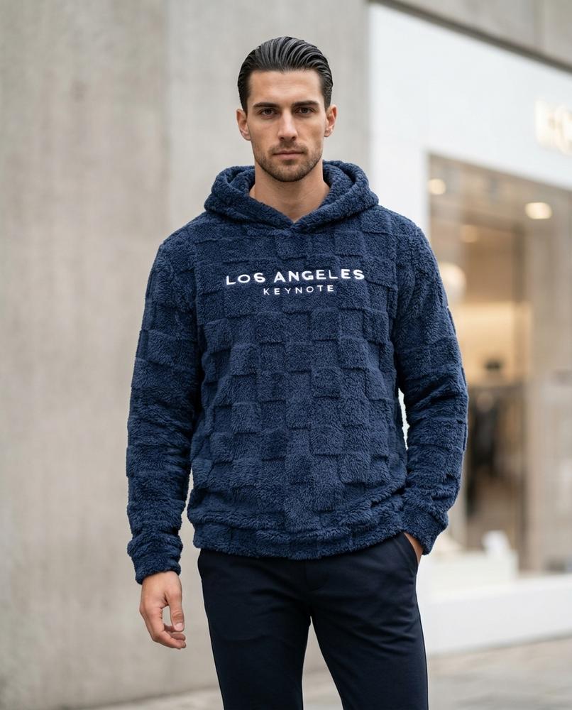Men's Hoodie – Ausek, Fleece lining, Textured fabric – Tilly Outlet