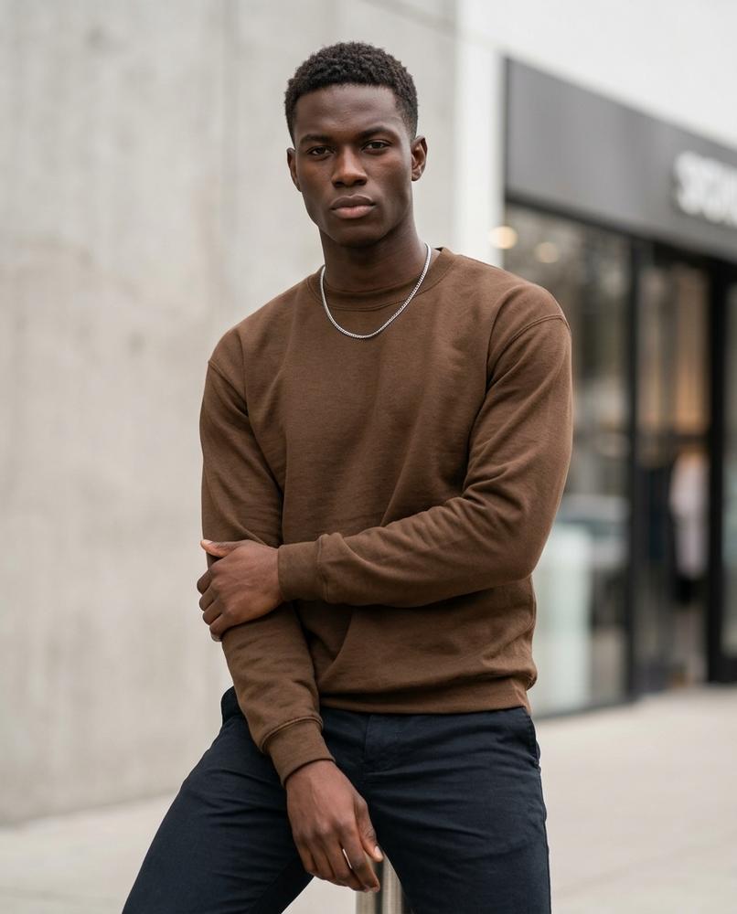 Men's Sweatshirt – Lerem, Long sleeves, Relaxed fit – Tilly Outlet
