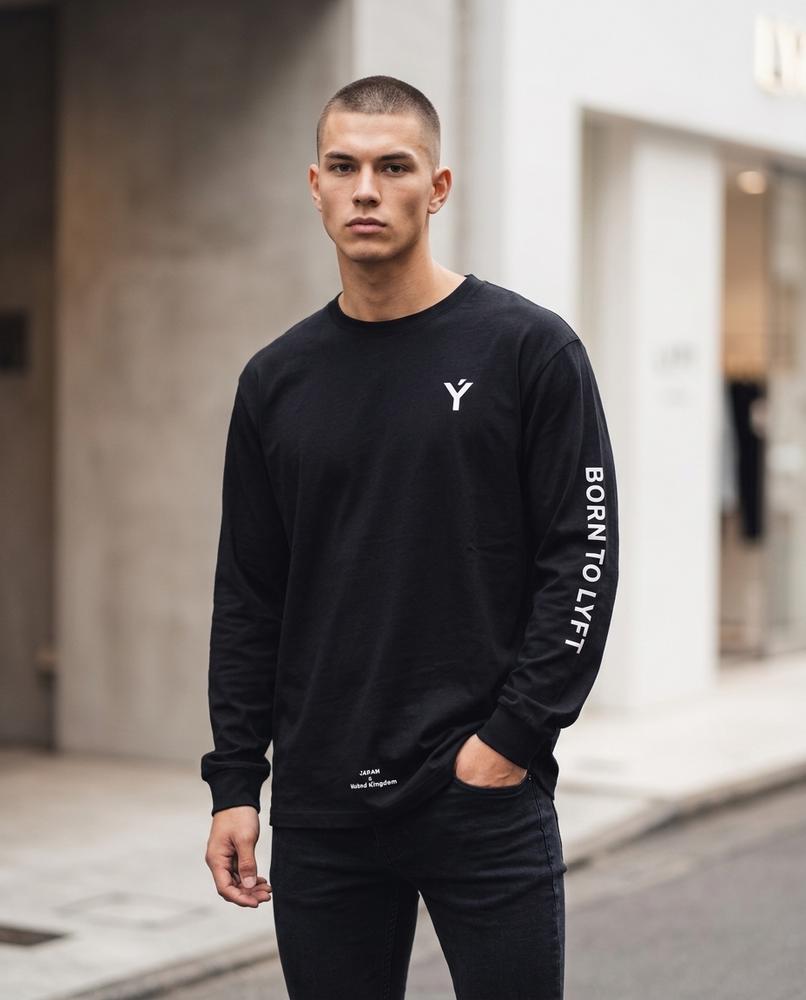 Men's T-Shirt – Tatun, Graphic print, Long sleeves – Tilly Outlet