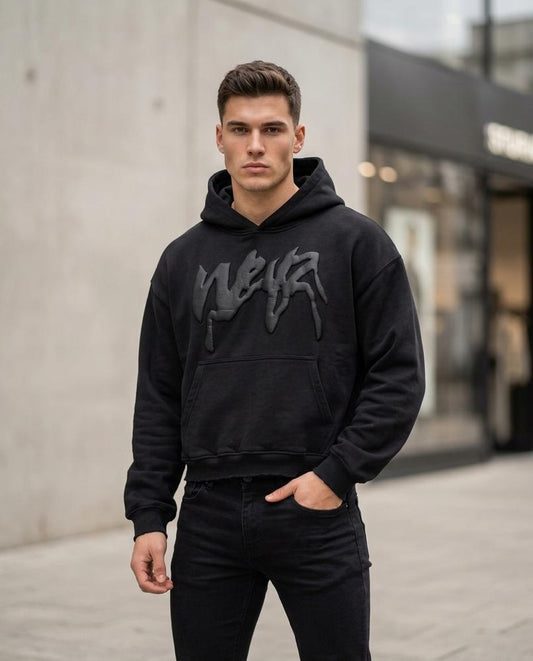 Men's Hoodie – Cages, Graphic print, Attached hood – Tilly Outlet