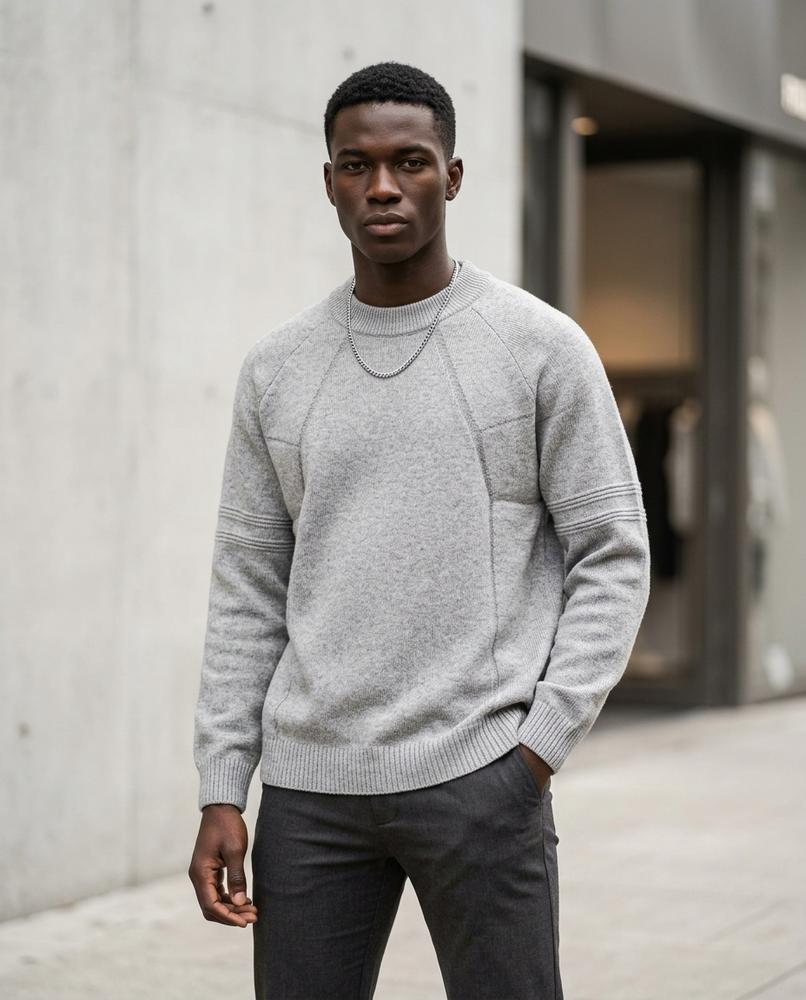 Men's Sweater – Lumiv, Knit texture, Textured finish – Tilly Outlet