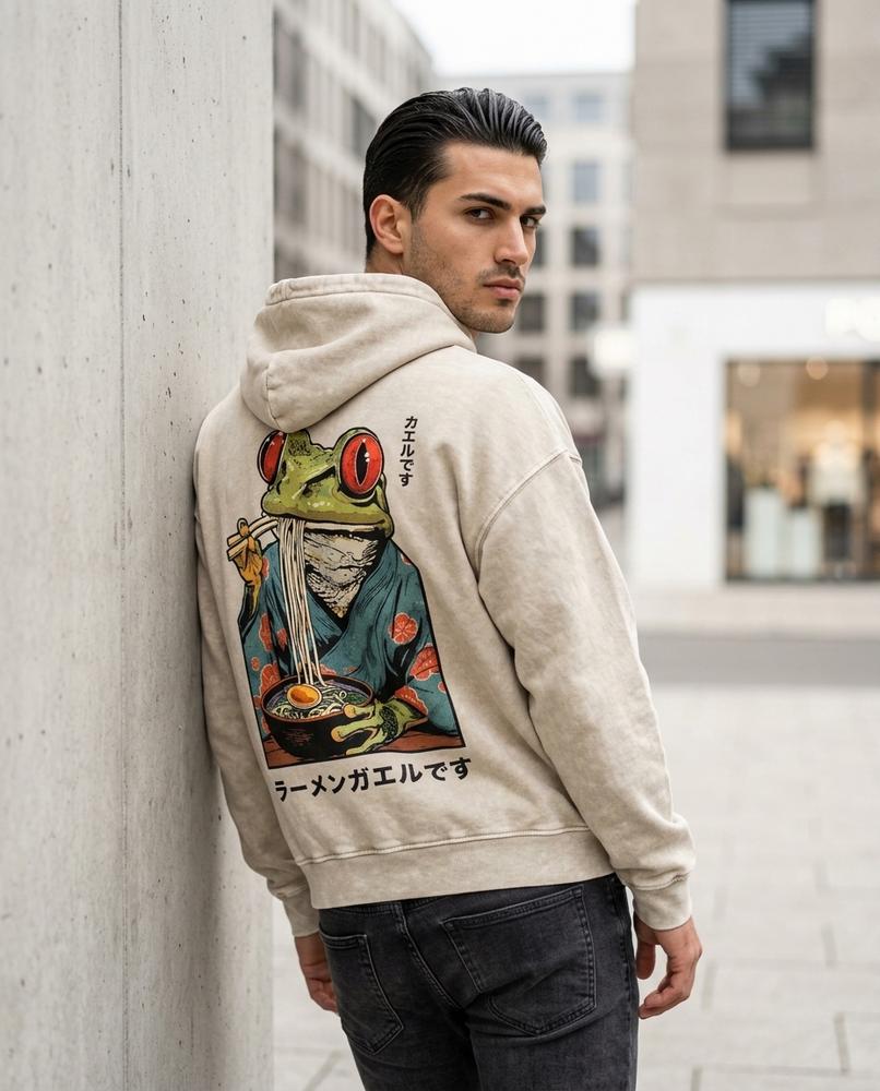 Unisex Hoodie – Kadat, Graphic print, Attached hood – Tilly Outlet