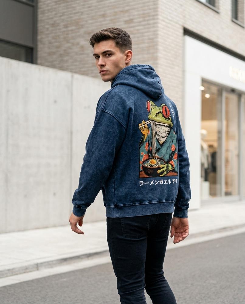 Unisex Hoodie – Kadat, Graphic print, Attached hood – Tilly Outlet