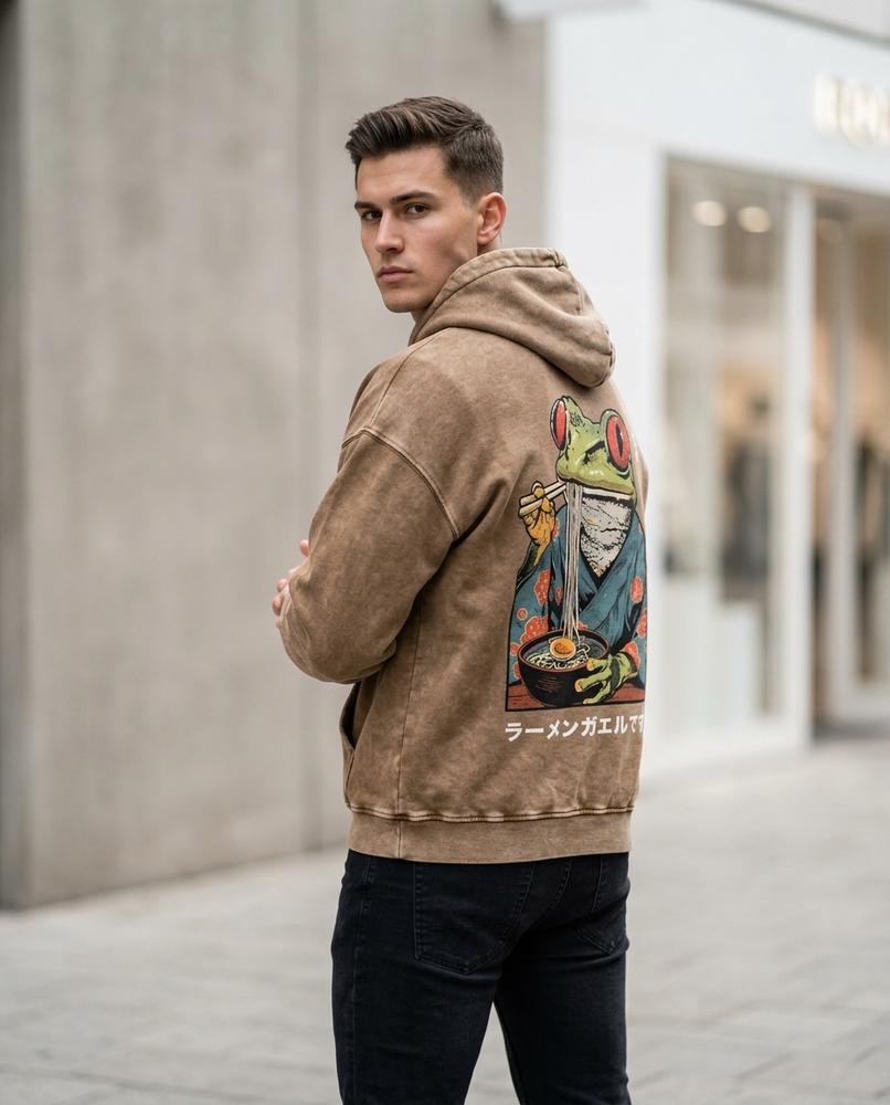 Unisex Hoodie – Kadat, Graphic print, Attached hood – Tilly Outlet