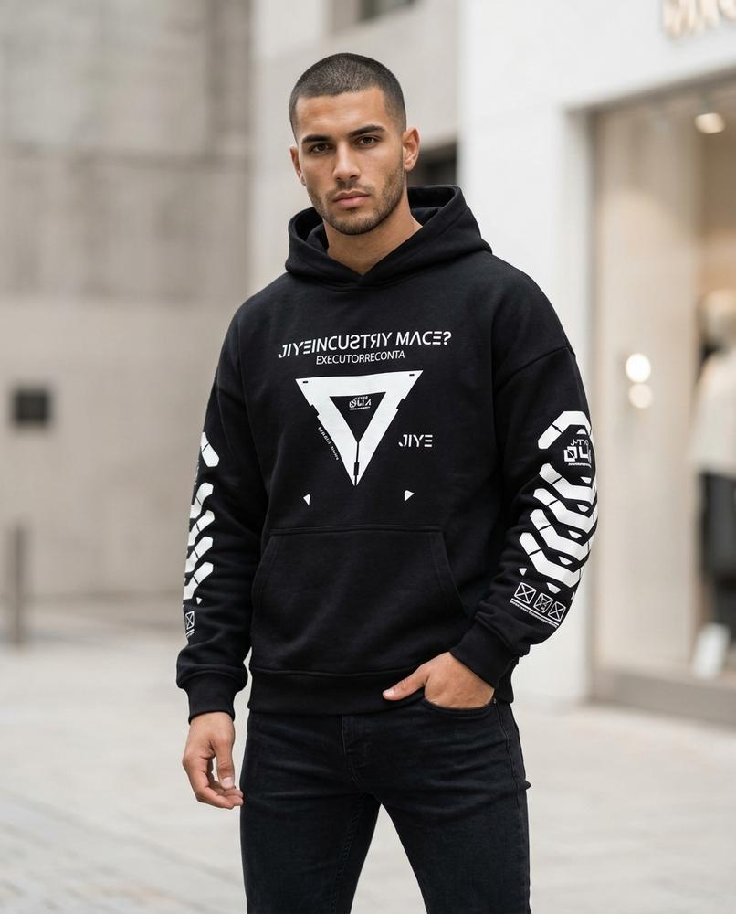 Men's Hoodie – Ziniv, Graphic print, Attached hood – Tilly Outlet