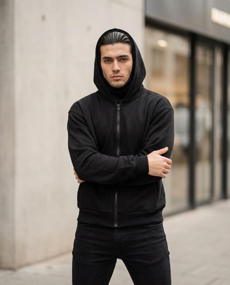 Unisex Hoodie – Dokut, Fleece lining, Zipper closure – Tilly Outlet