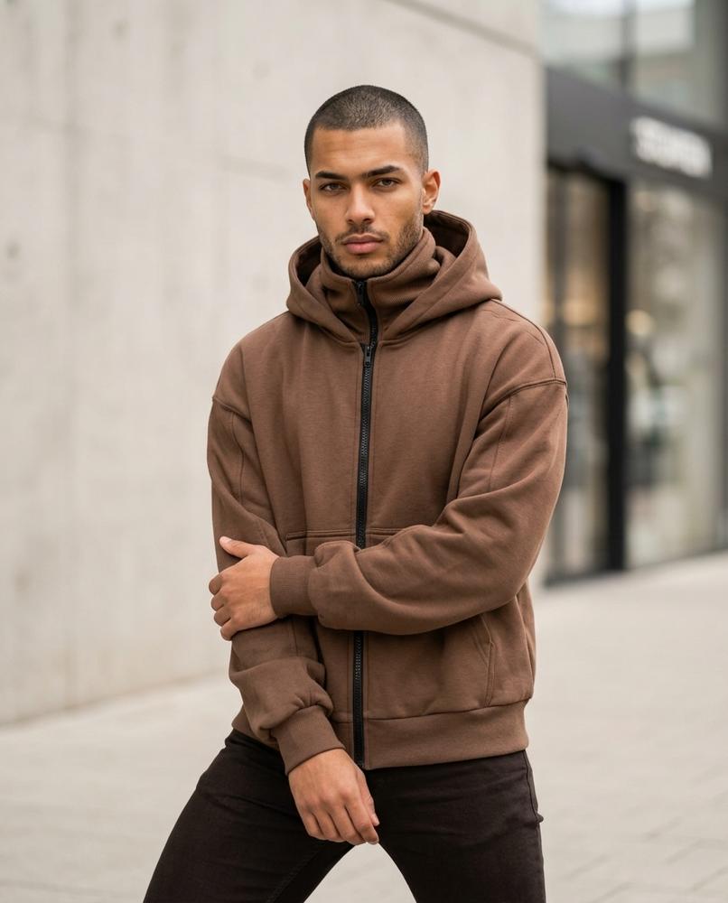 Unisex Hoodie – Dokut, Fleece lining, Zipper closure – Tilly Outlet