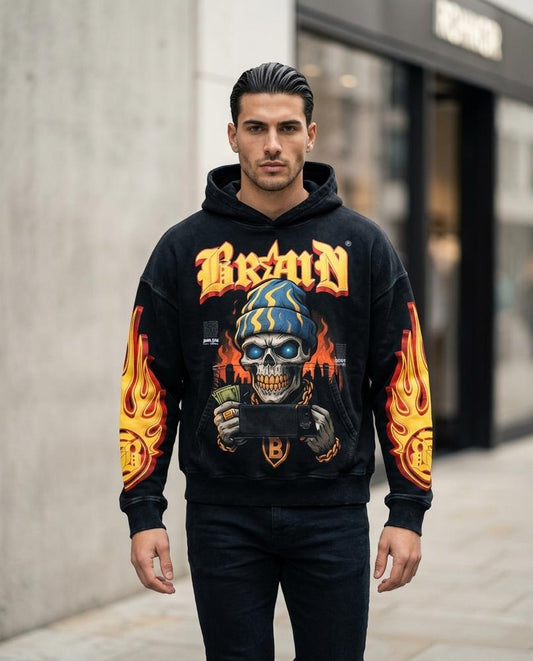 Men's Hoodie – Zimim, Graphic print, Attached hood – Tilly Outlet
