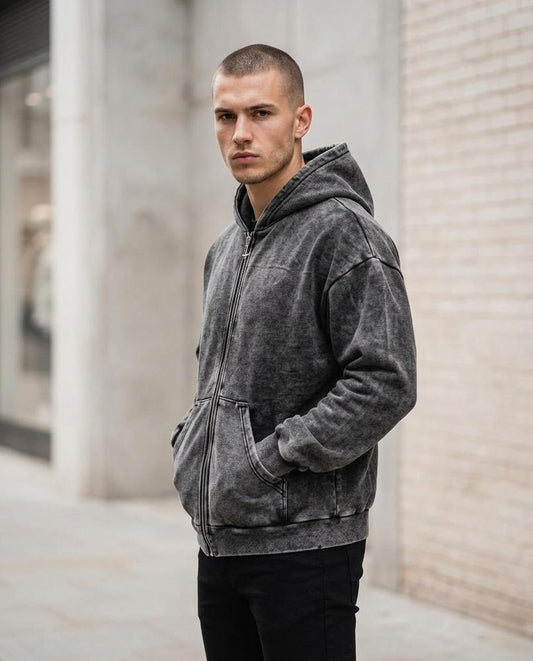 Yusad | Gewaschen Oversized Hoodie Herren – Tilly Outlet