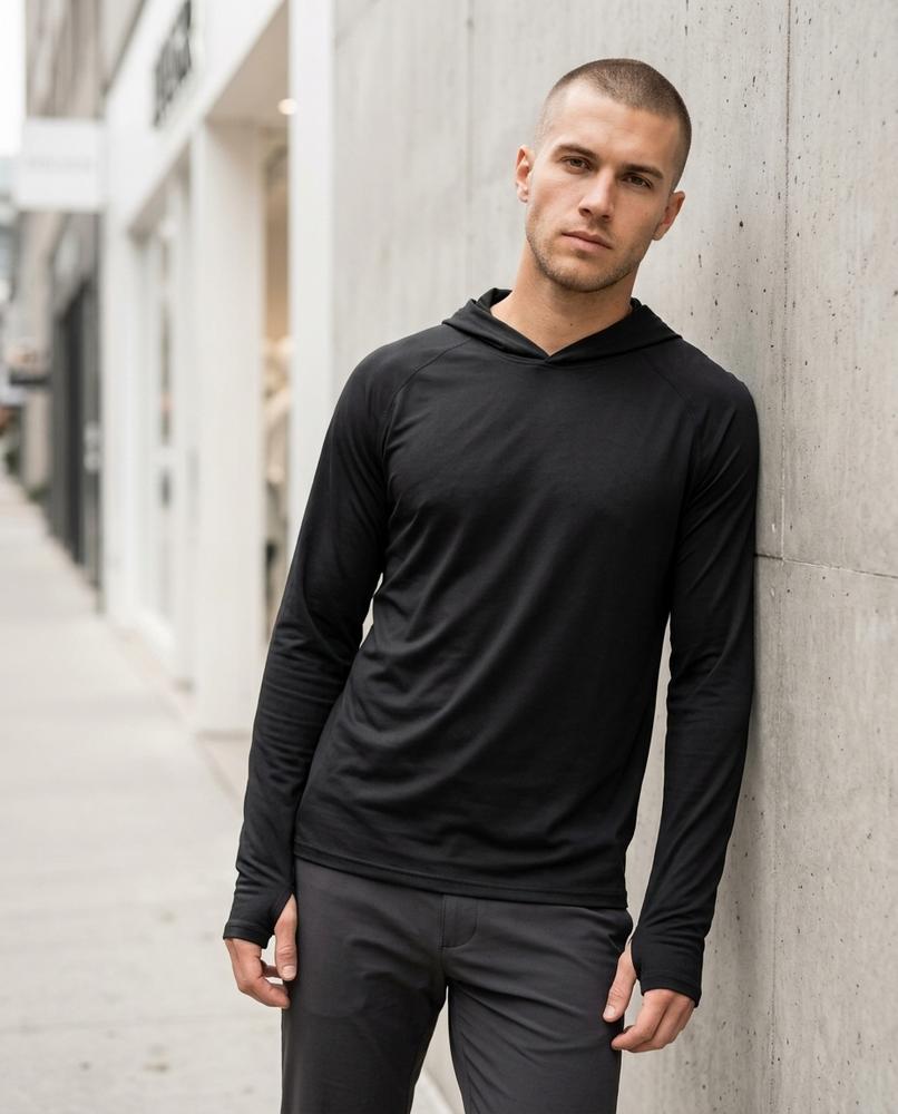 Yupus | Langärmliger Leichter Hoodie Herren – Tilly Outlet