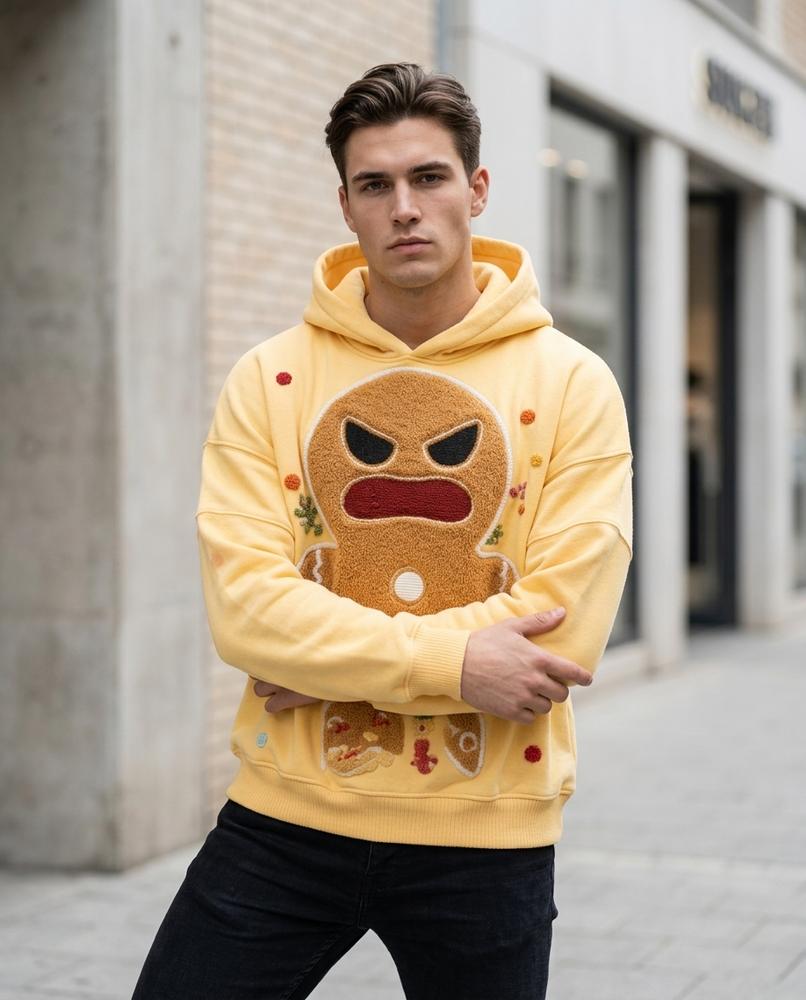 Tedad | Strukturierter Langärmeliger Hoodie Herren – Tilly Outlet