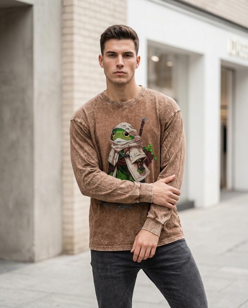 Lazot | Langärmliges Bedrucktes Shirt Unisex – Tilly Outlet