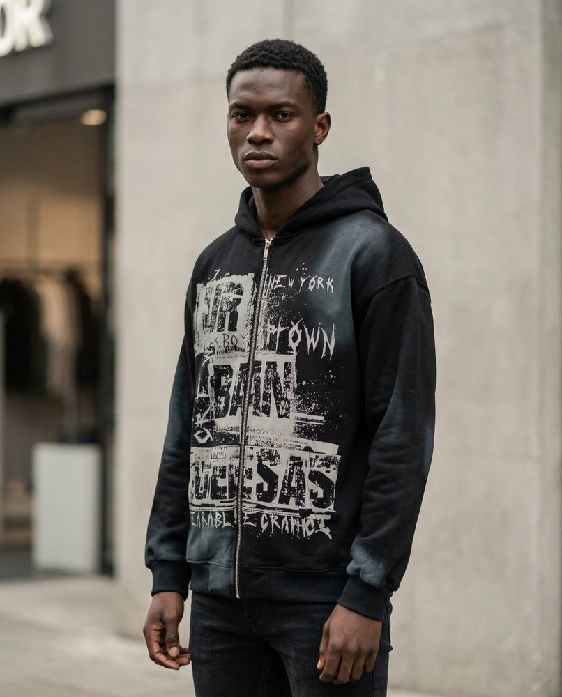 Rirot | Bedruckter Gewaschener Hoodie Herren – Tilly Outlet
