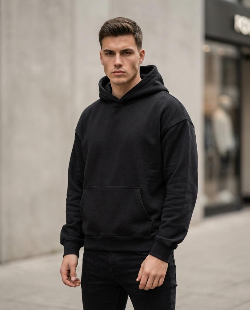 Cefun | Locker Geschnittener Baumwoll Hoodie Herren – Tilly Outlet