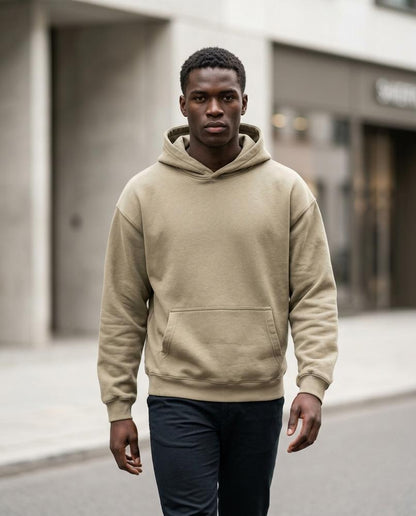 Cefun | Locker Geschnittener Baumwoll Hoodie Herren – Tilly Outlet
