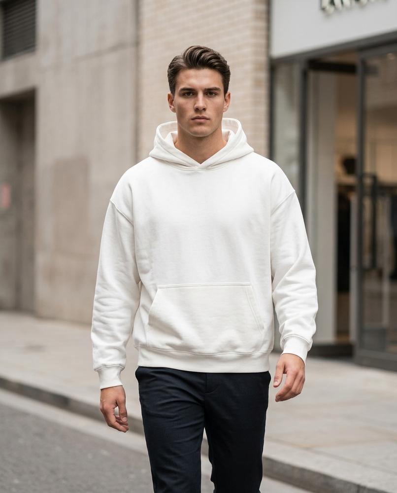 Cefun | Locker Geschnittener Baumwoll Hoodie Herren – Tilly Outlet