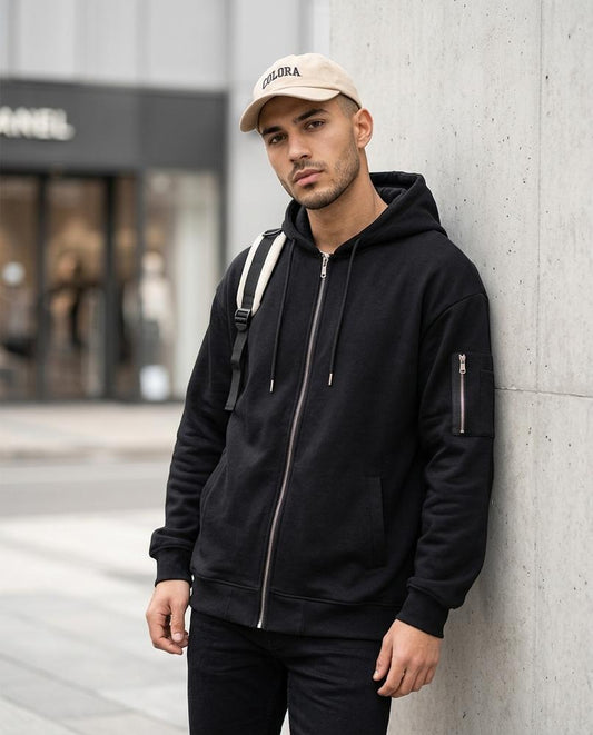 Ridod | Gezipter Sweat Hoodie Herren – Tilly Outlet