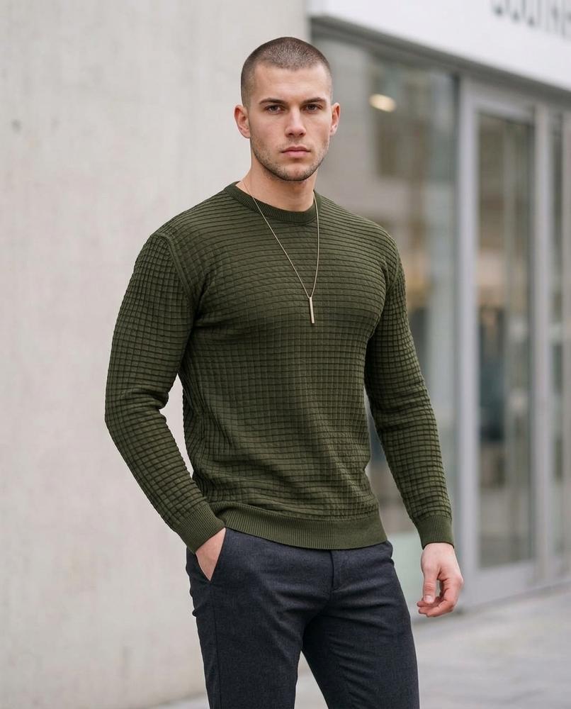 Mekik | Strukturiert Körperbetont Pullover Herren – Tilly Outlet