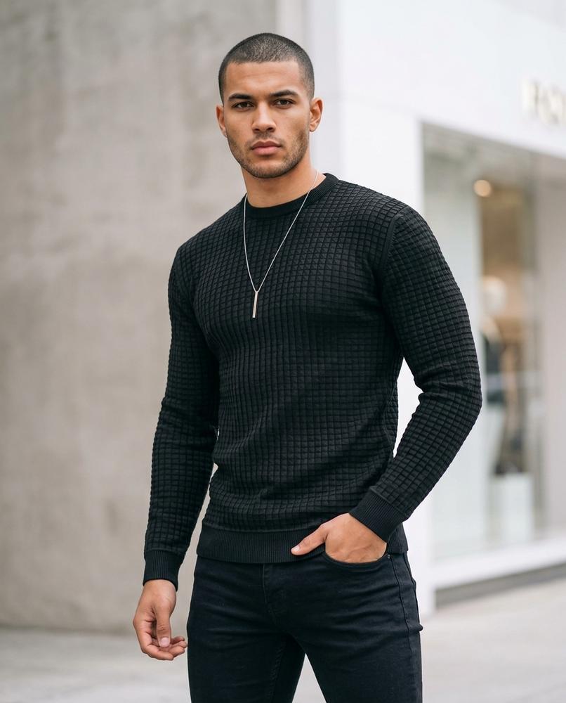 Mekik | Strukturiert Körperbetont Pullover Herren – Tilly Outlet