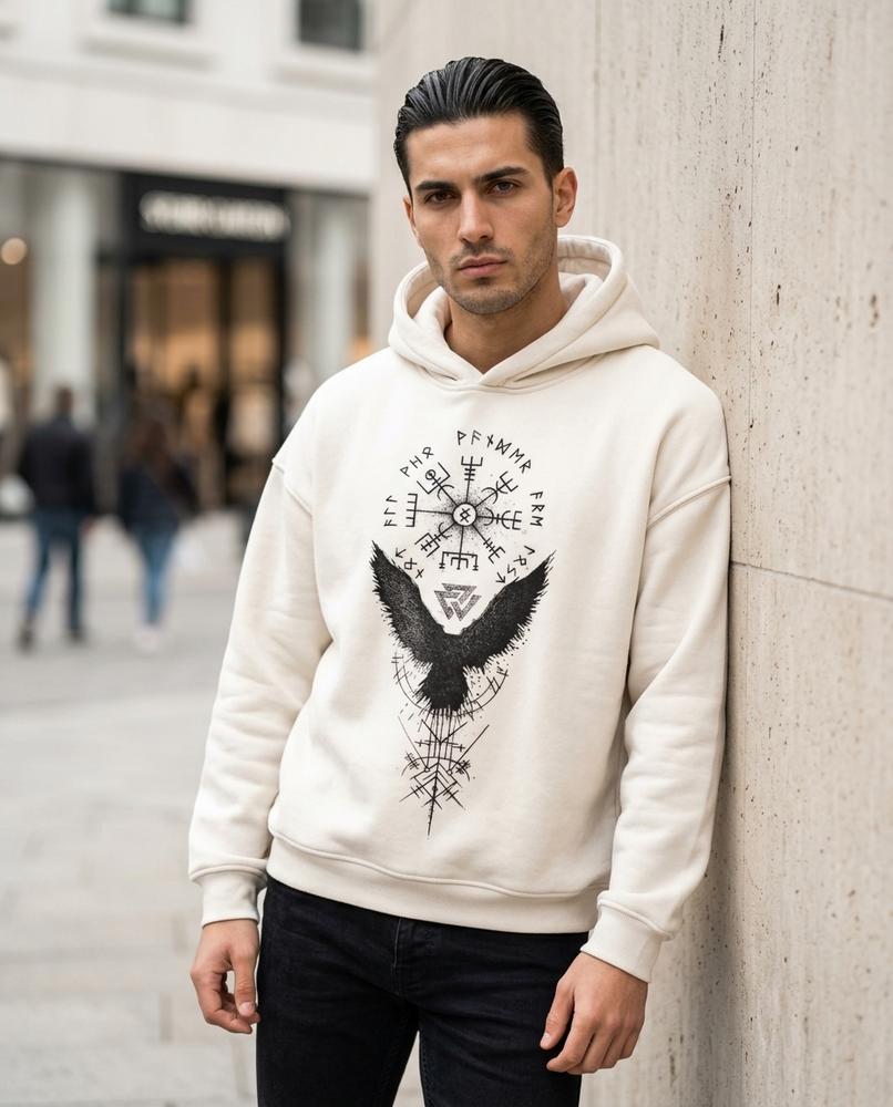Yalin | Langärmliger Bedruckter Hoodie Unisex – Tilly Outlet