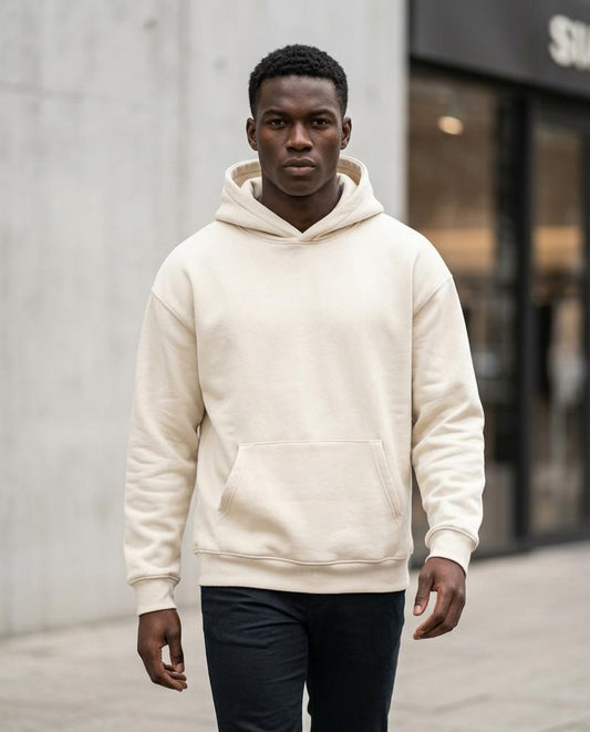 Mulin | Lockerer Aufgerauter Hoodie Herren – Tilly Outlet