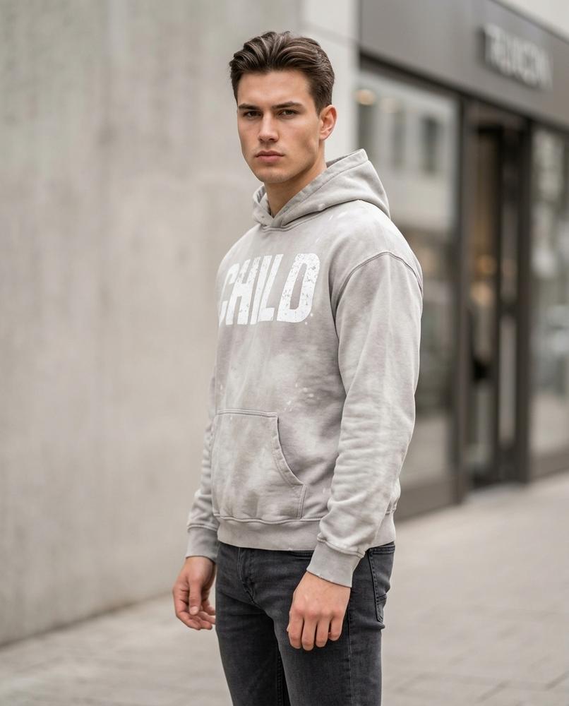 Mogar | Gewaschen Bedruckt Hoodie Herren – Tilly Outlet