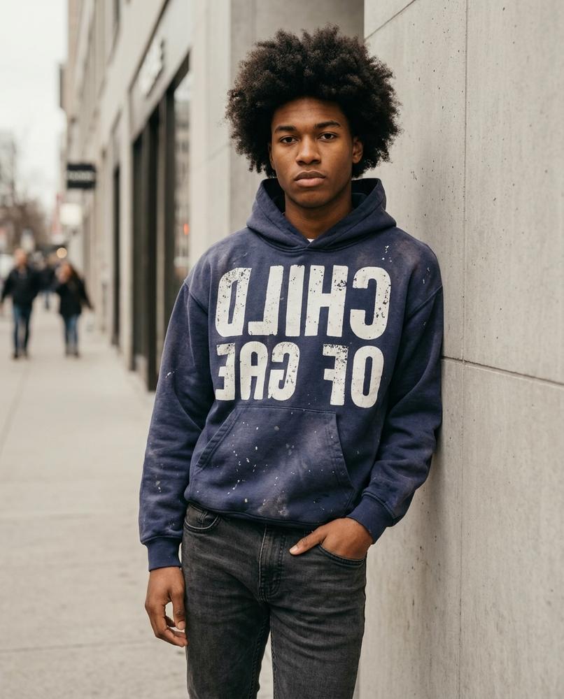 Mogar | Gewaschen Bedruckt Hoodie Herren – Tilly Outlet