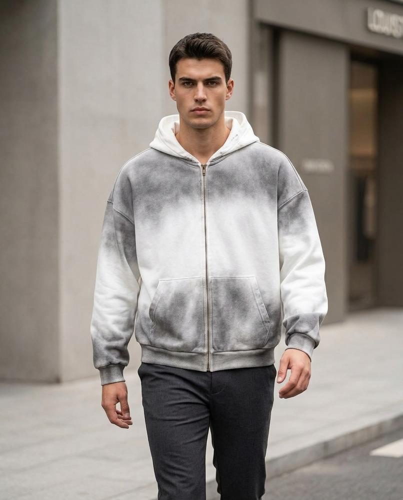 Kipin | Reißverschluss Gewaschen Hoodie Herren – Tilly Outlet