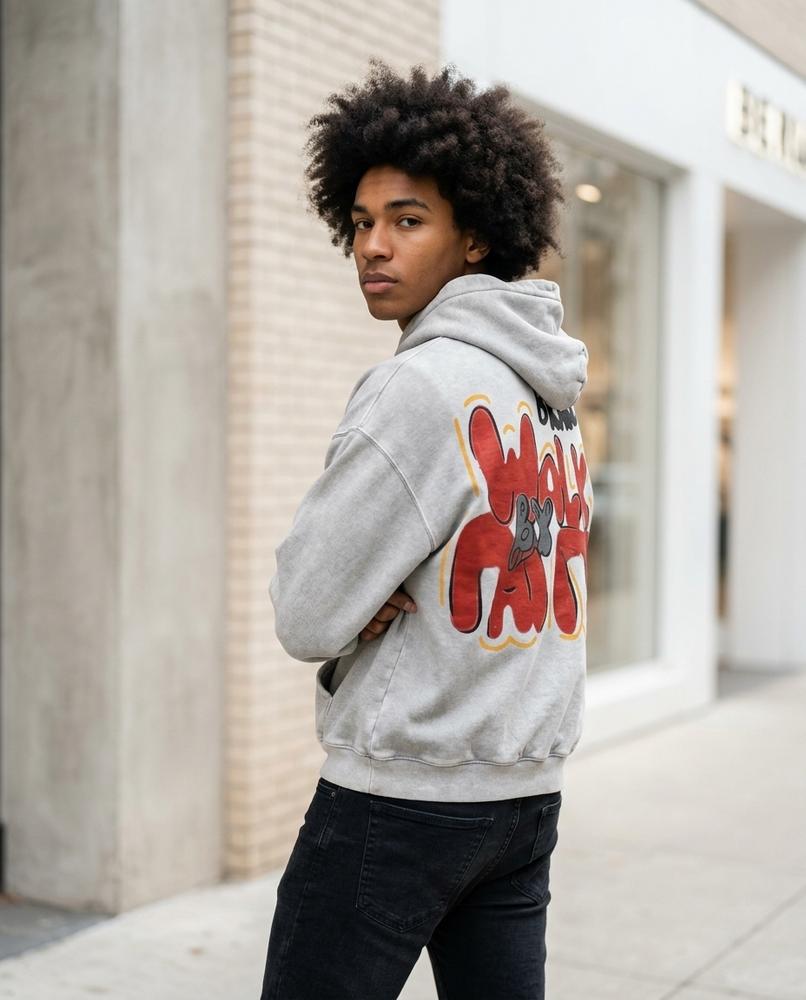 Tapar | Bedruckter Gewaschener Hoodie Herren – Tilly Outlet