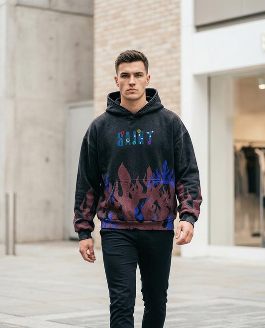 Cuwol | Bestickt Gewaschen Hoodie Herren – Tilly Outlet