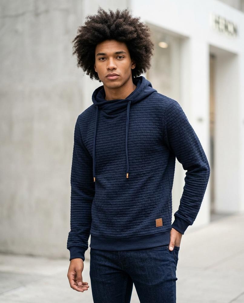 Cimun | Strukturiert Hochgeschlossen Hoodie Herren – Tilly Outlet