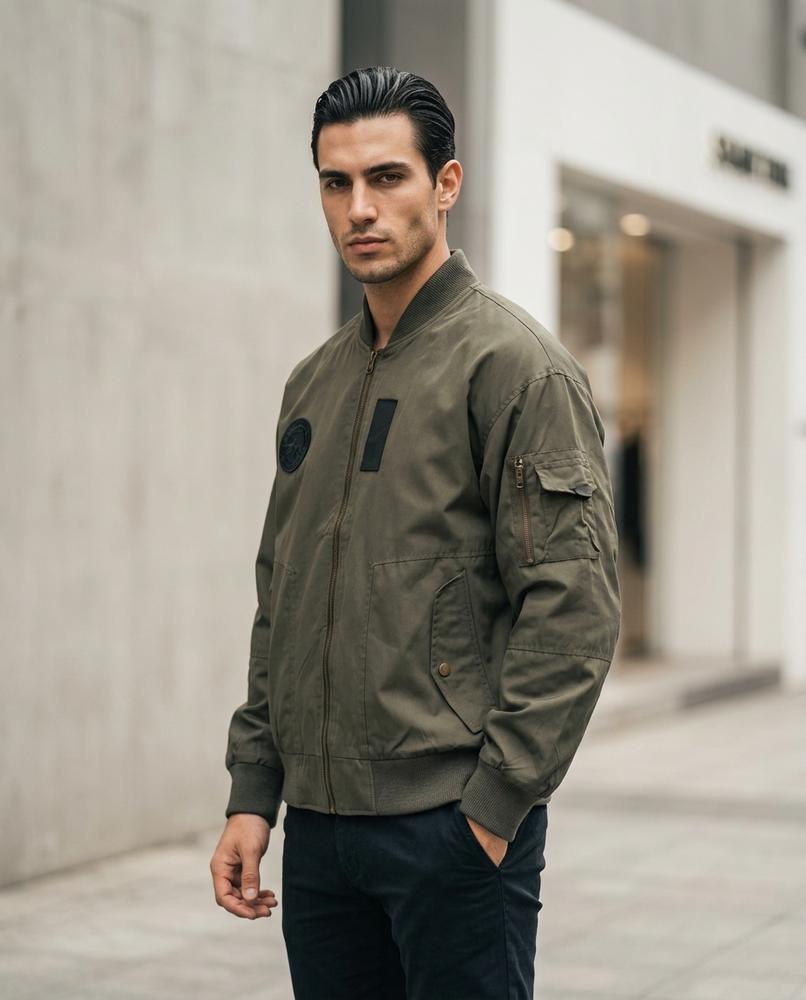 Degol | Gepatchte Wattierte Jacke Herren – Tilly Outlet