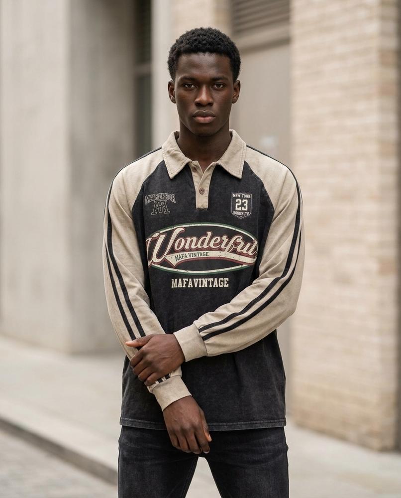 Dibel | Zweifarbiges Langärmliges Shirt Herren – Tilly Outlet