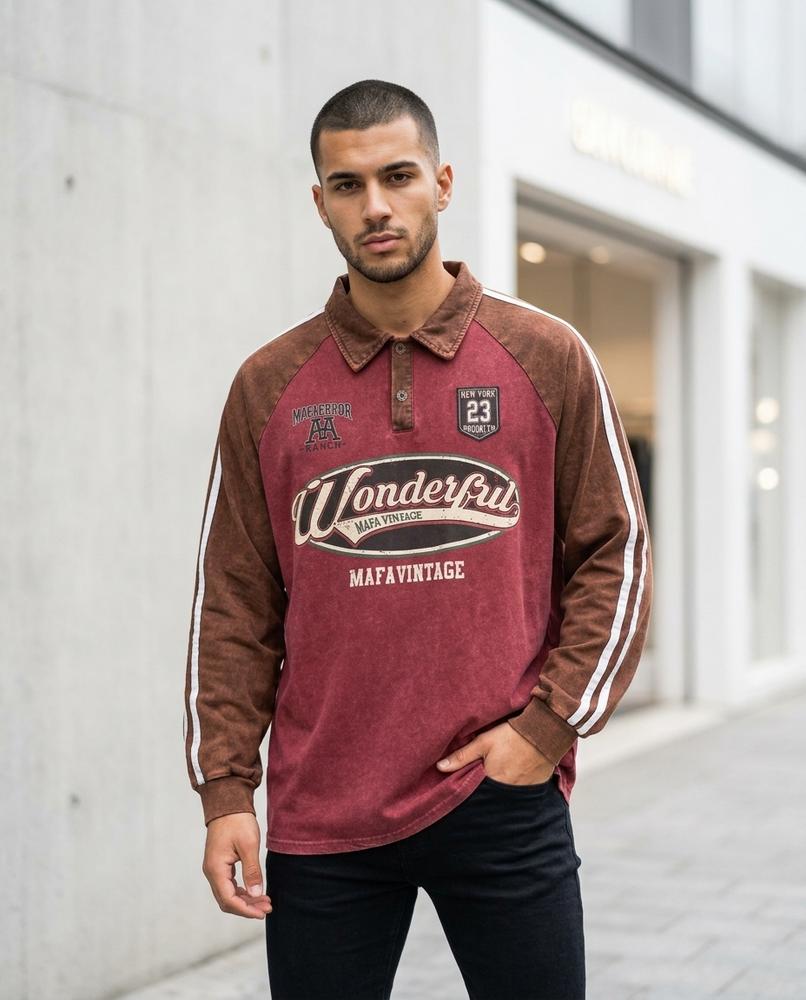 Dibel | Zweifarbiges Langärmliges Shirt Herren – Tilly Outlet