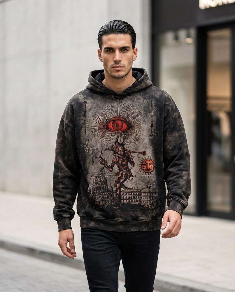 Eawin | Oversized Bedruckt Hoodie Herren – Tilly Outlet