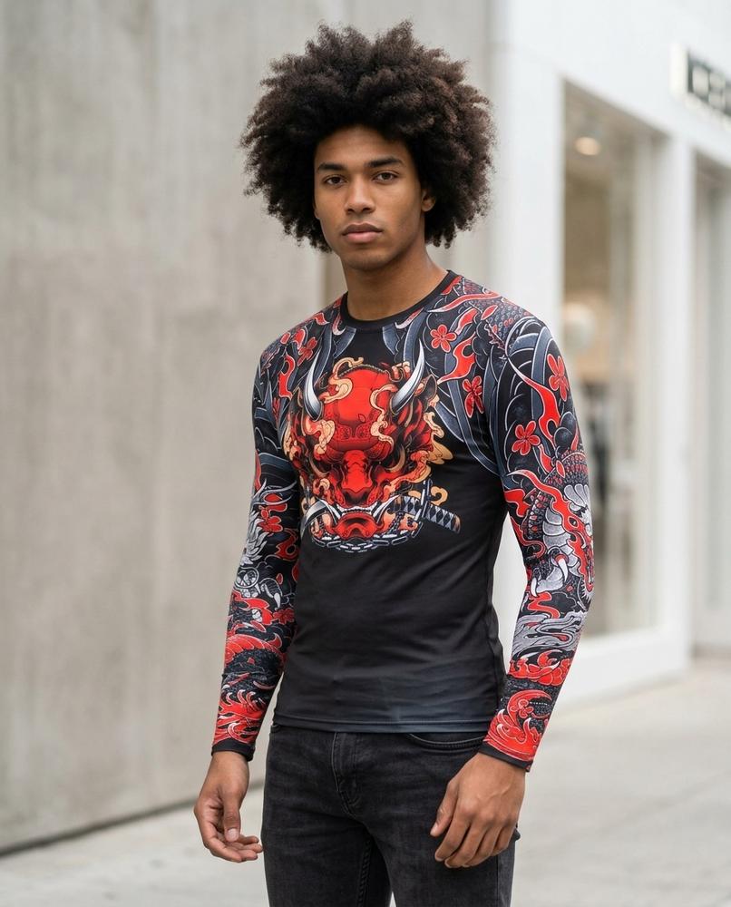 Eivul | Langärmliges Bedrucktes Shirt Herren – Tilly Outlet