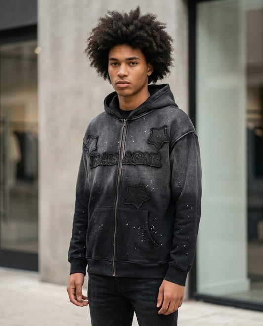 Luruv | Gewaschener Applizierter Hoodie Herren – Tilly Outlet