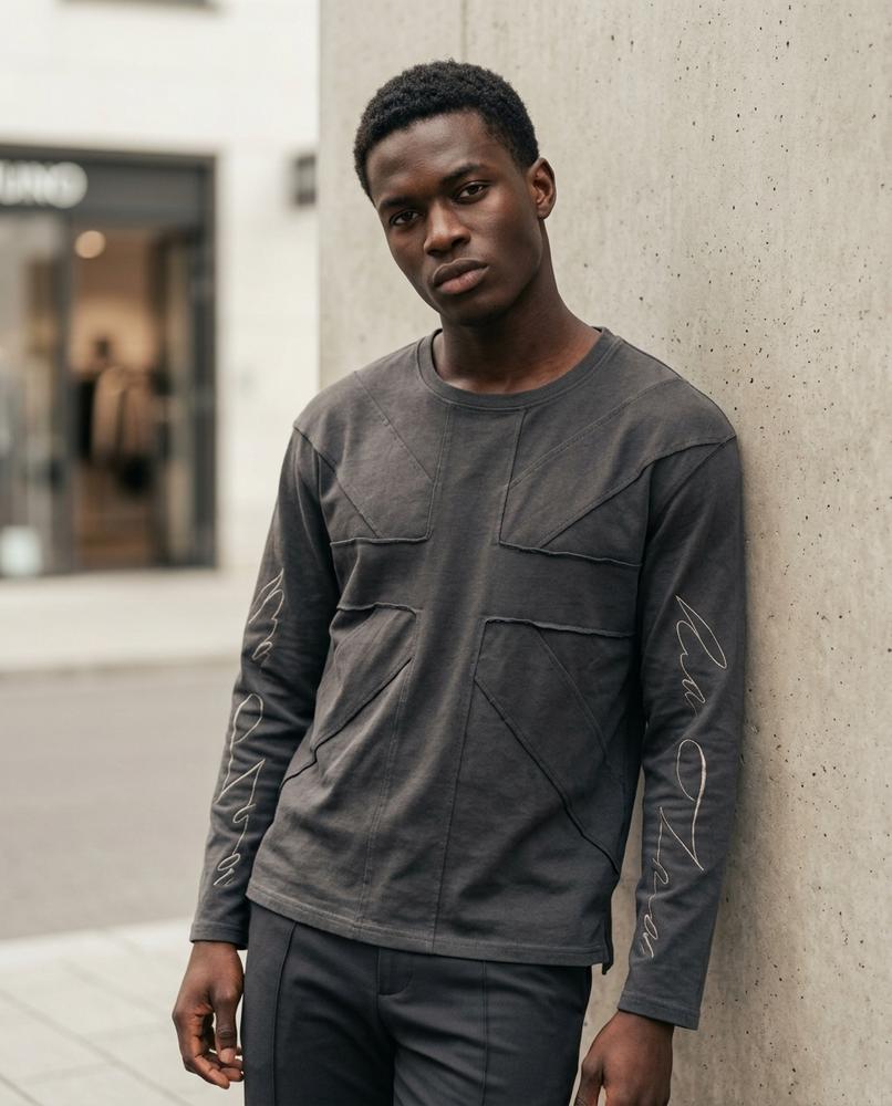 Turel | Langärmliges Besticktes Shirt Herren – Tilly Outlet
