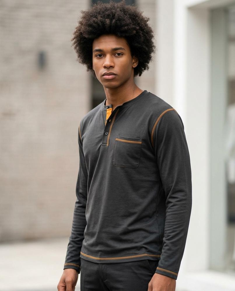 Kosad | Langärmliges Geknöpftes Shirt Herren – Tilly Outlet
