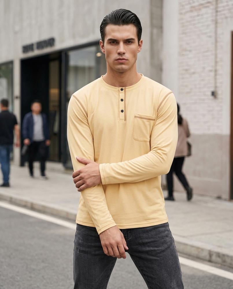 Kosad | Langärmliges Geknöpftes Shirt Herren – Tilly Outlet