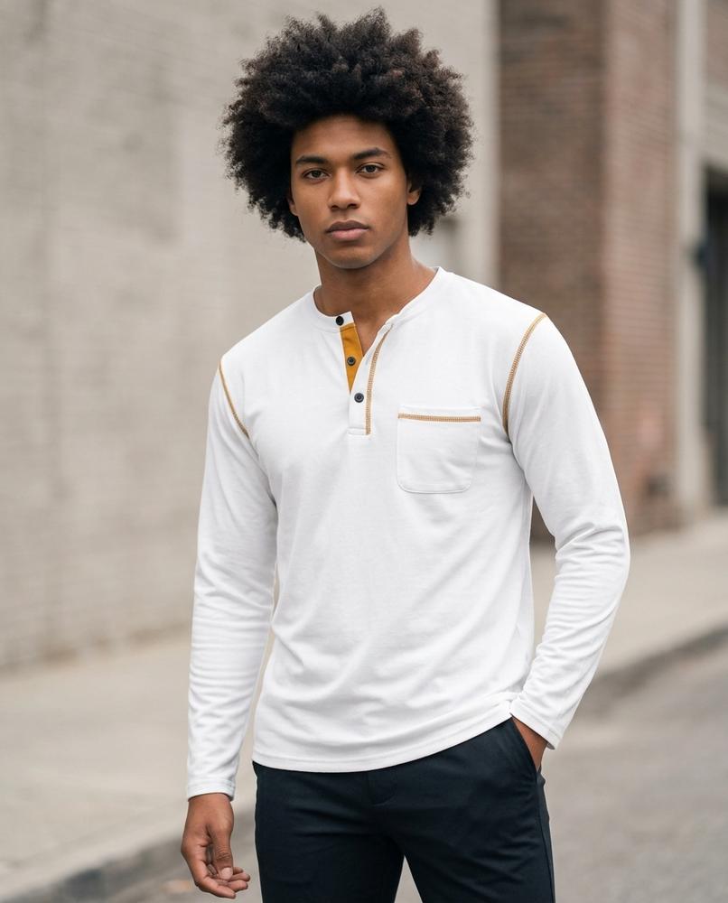 Kosad | Langärmliges Geknöpftes Shirt Herren – Tilly Outlet