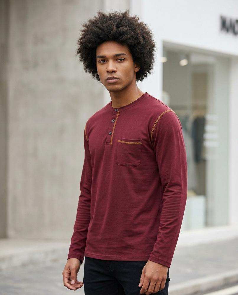 Kosad | Langärmliges Geknöpftes Shirt Herren – Tilly Outlet
