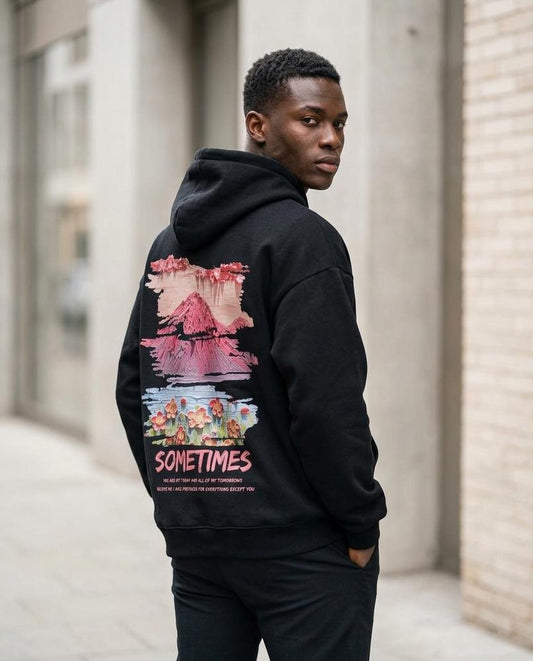 Zukir | Bedruckter Lockerer Hoodie Herren – Tilly Outlet