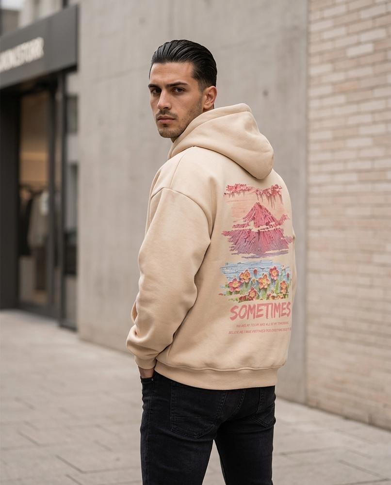 Zukir | Bedruckter Lockerer Hoodie Herren – Tilly Outlet