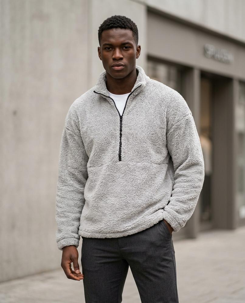 Motot | Strukturiert Hochgeschlossen Pullover Herren – Tilly Outlet