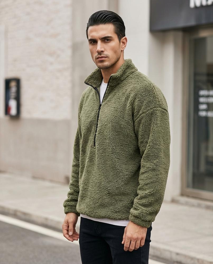 Motot | Strukturiert Hochgeschlossen Pullover Herren – Tilly Outlet
