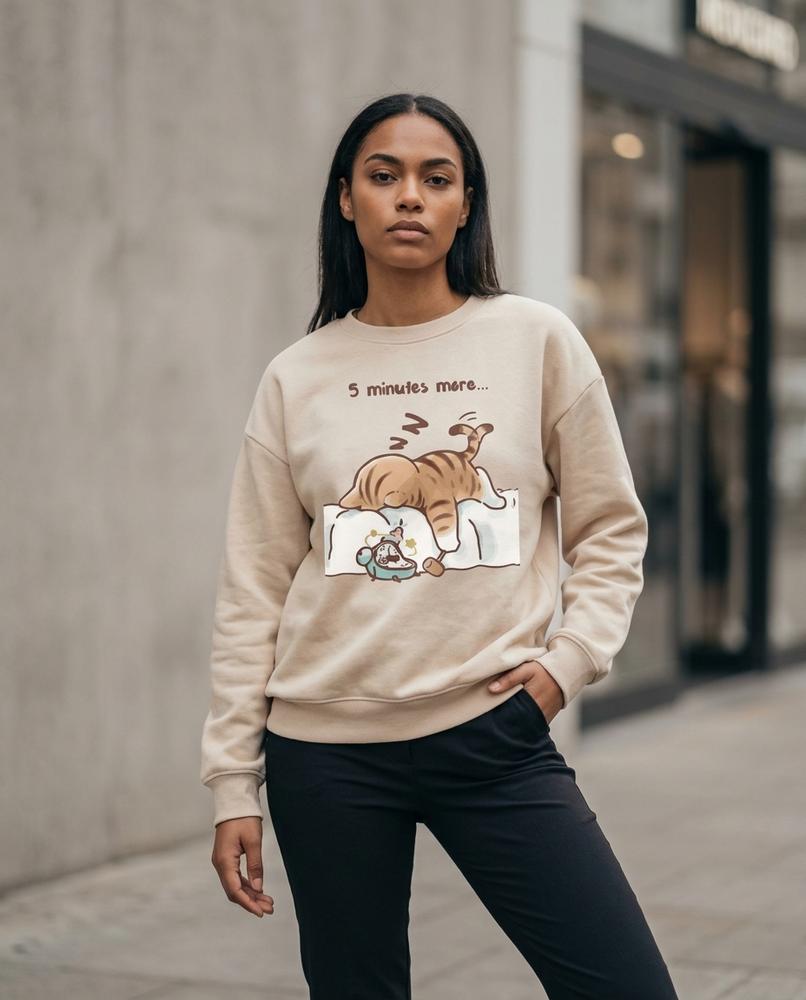 Sokos | Bedruckt Langärmlig Sweatshirt Unisex – Tilly Outlet