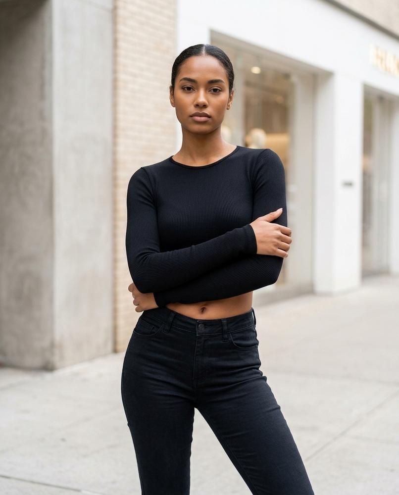 Lorok | Langärmliges Geripptes Shirt Damen – Tilly Outlet