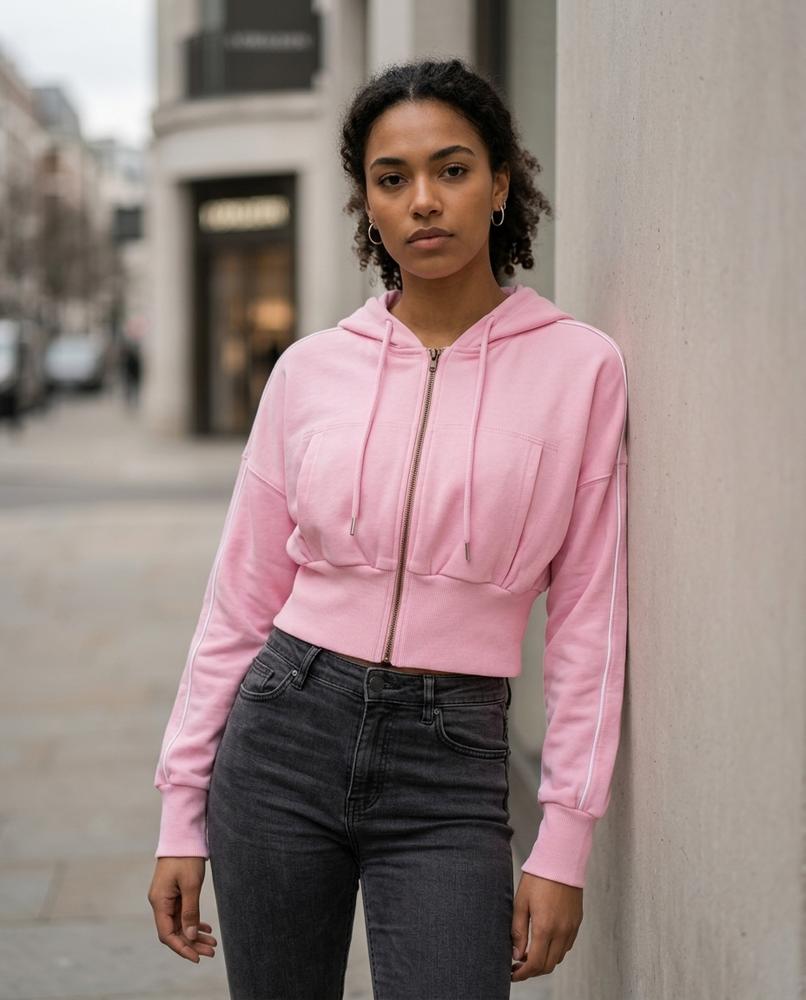Zeram | Taillierter Langärmliger Hoodie Damen – Tilly Outlet